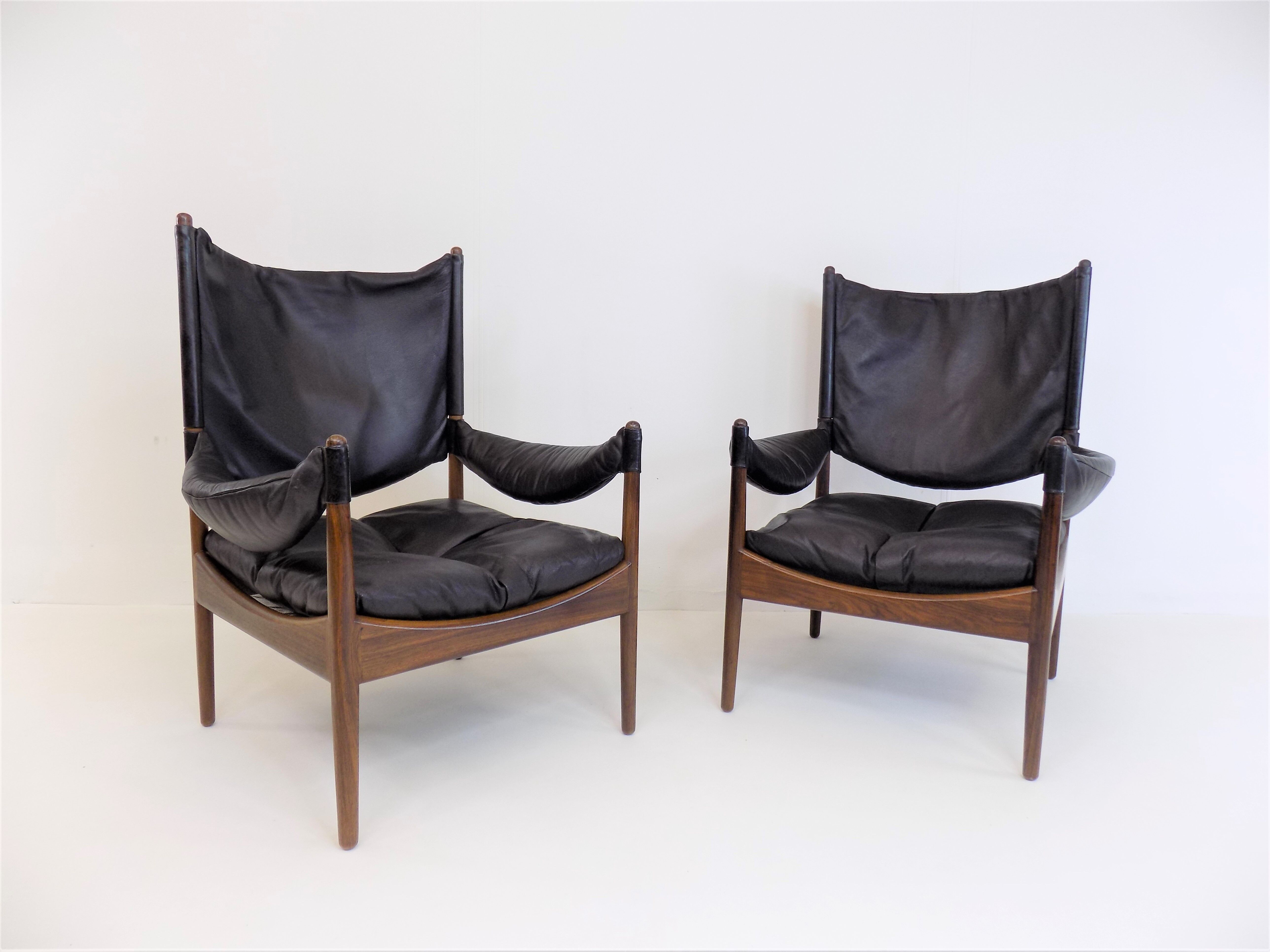 Ensemble de 2 fauteuils en cuir Modus pour Søren Willadsen, Kristian Vedel