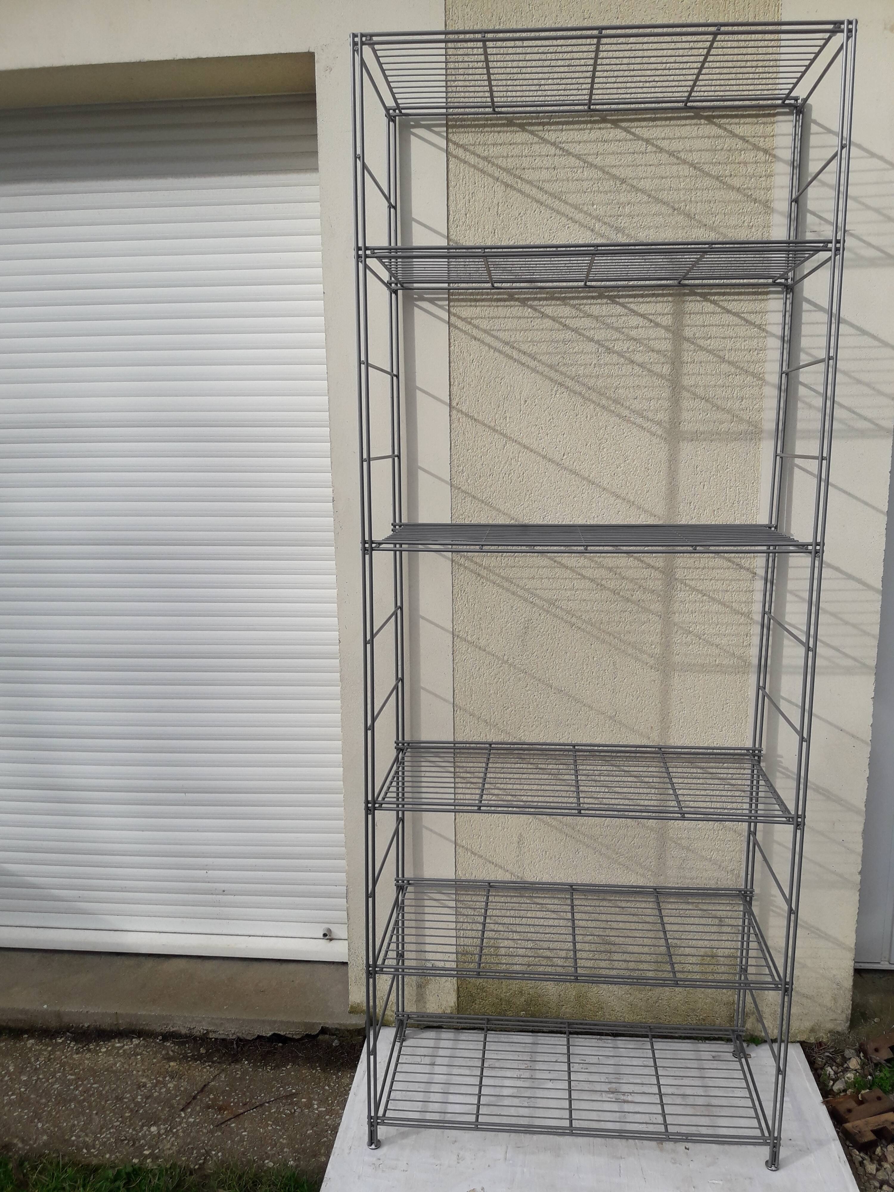 Metal shelf 6 H 210 cm grids