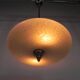Art Deco pendant lamp with cloudy glass bowl, 1930s