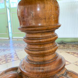 Round pedestal table, central foot and marble top, nineteenth °
