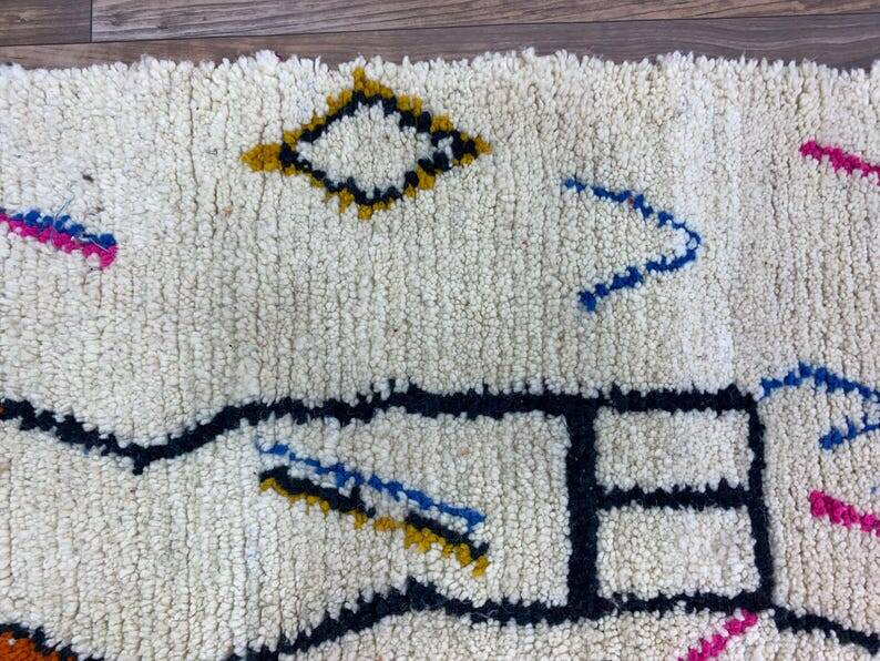 Colorful Moroccan wool rug 150/250cm