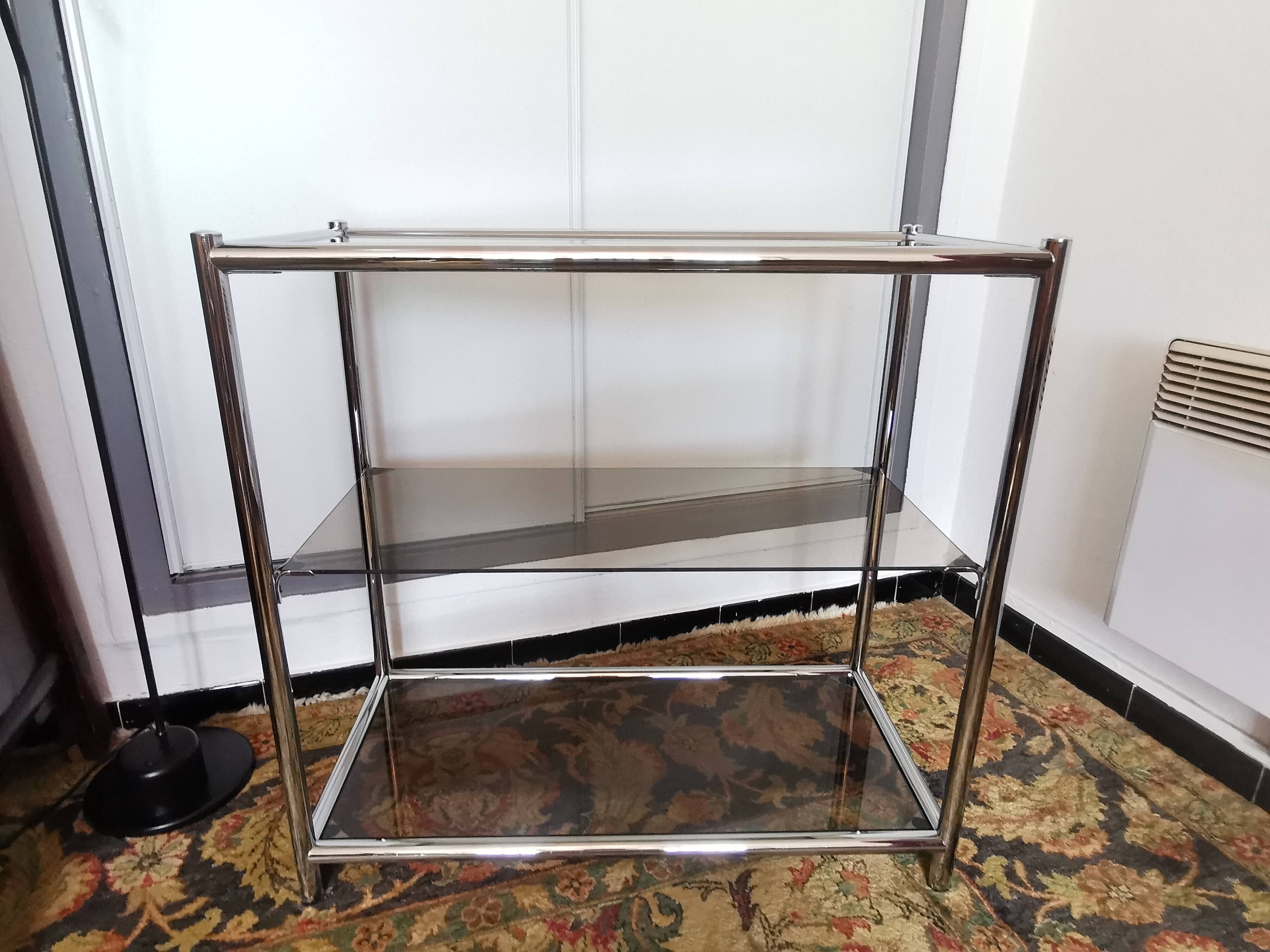 Chrome glass shelf 70 years