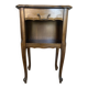 Antique nightstand louis xv style wood drawer + vintage case