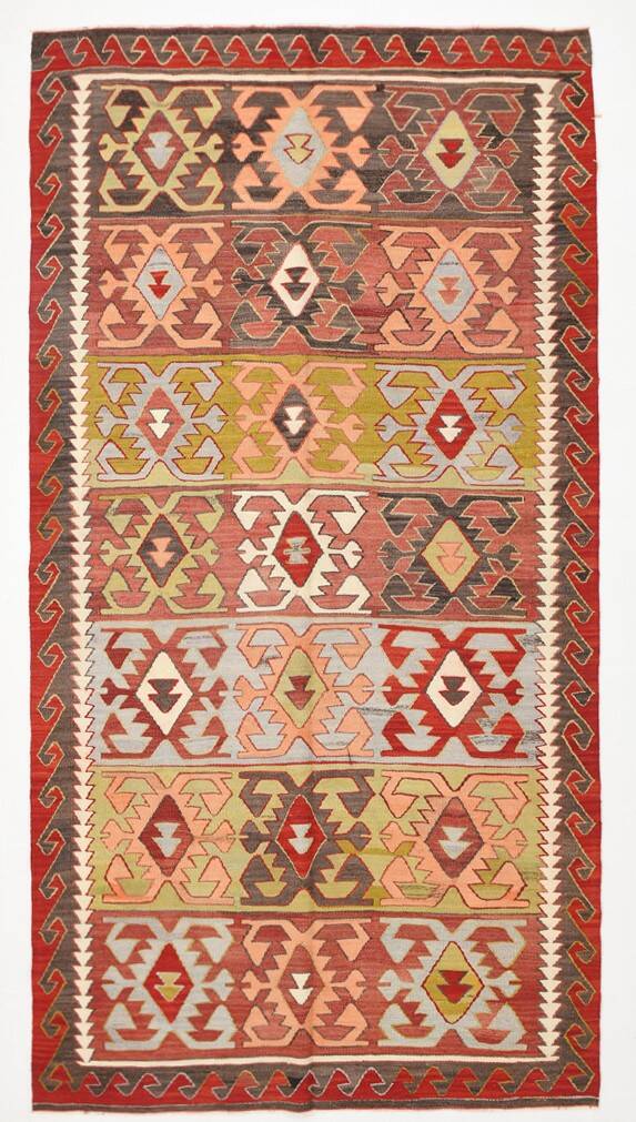 5x10 Rare Style Kilim Rug, 163x309Cm Living Room Rug