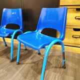 Set of 3 Kindergarten chair stamped RB