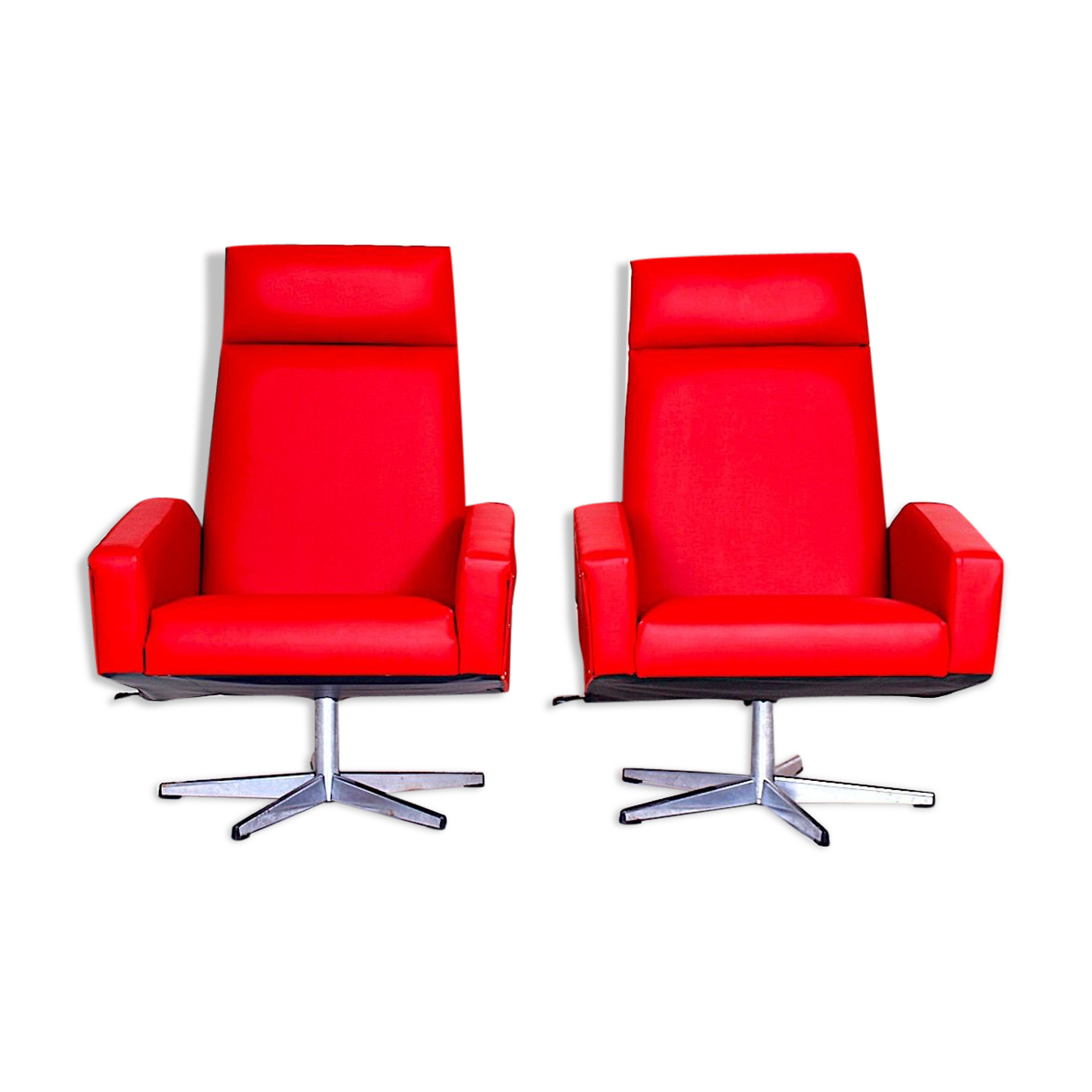 Armchairs vintage adjustable 1970 s