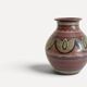 1970s Spanish Hand-Painted Studio Pottery Vase with Mediterranean Motifs