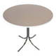 Vintage round white chrome dining table from the 70s.