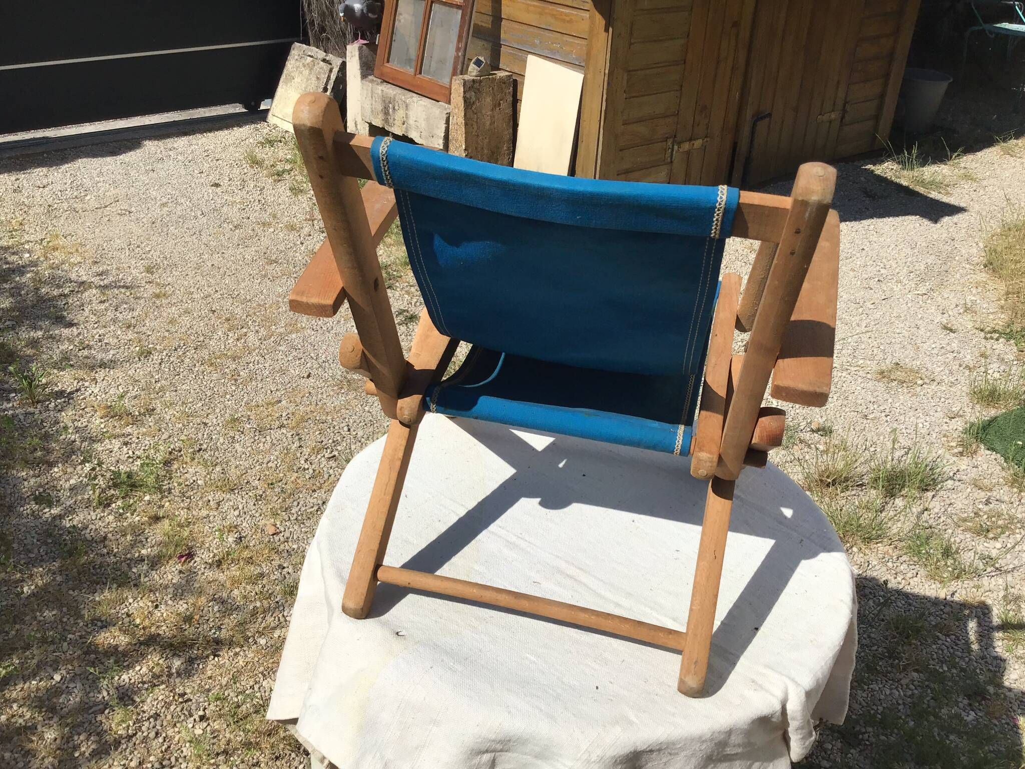 Petit fauteuil d’enfant en toile pliant plage camping