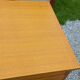 Vintage chest of drawers in blond and golden oak, compass legs and 4 drawers, 1950s