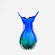 Large Murano Sommerso Vase 33cm - Cobalt Blue & Emerald - 2.8kg