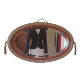Miroir ovale art nouveau