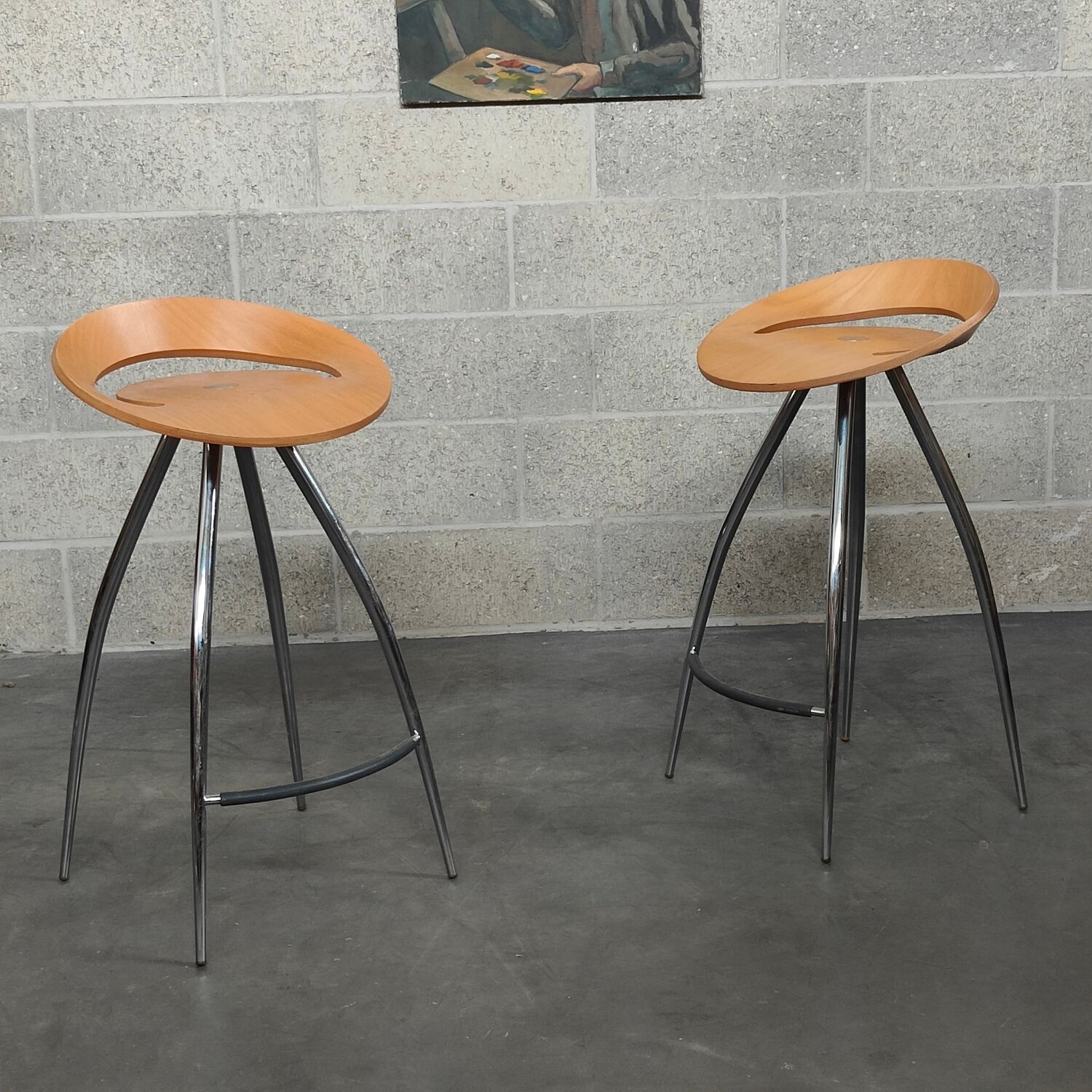 Bar stool Haut Lyra "Magis" Italy 1990