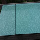 Formica and chrome-plated metal table