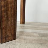 Art Decò Round Walnut Coffee Table
