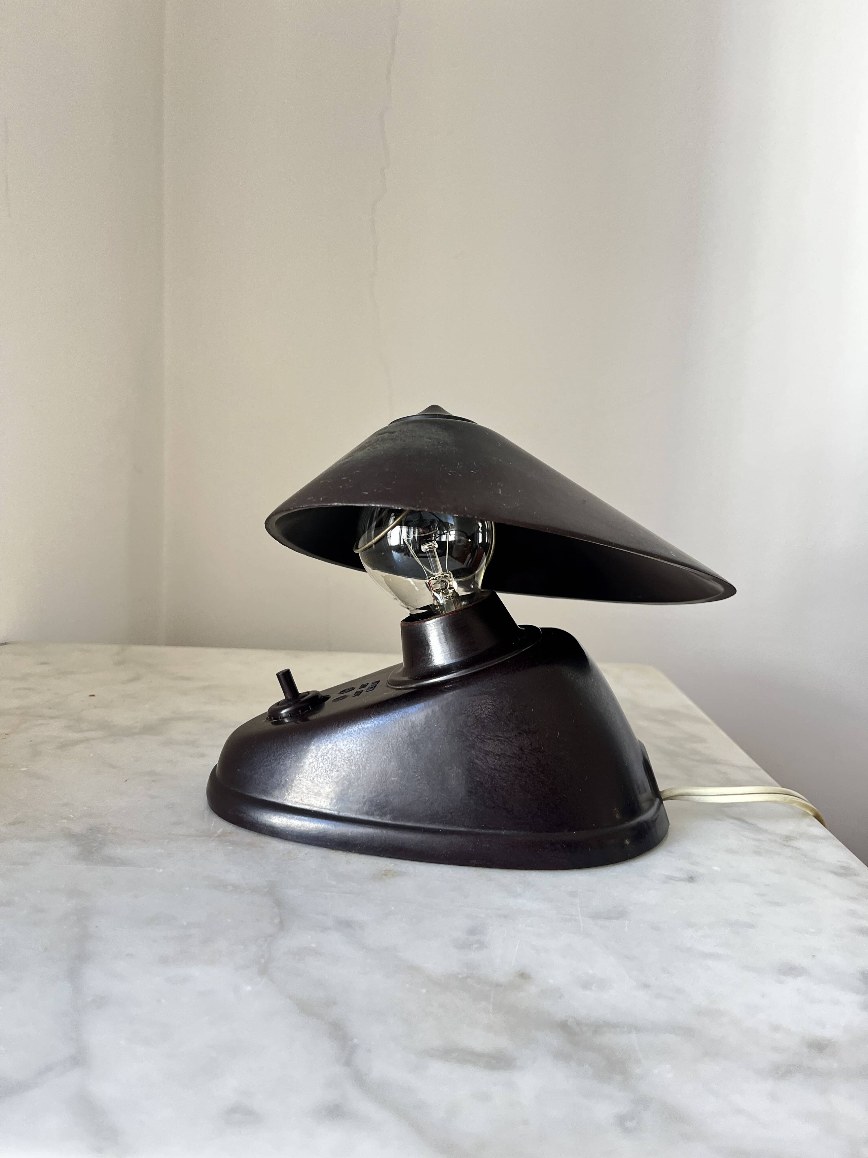 Lampe de table en bakélite Typ 11641 par ESC Zukov, Tchécoslovaquie, années 30-50