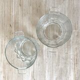 Glass ice buckets