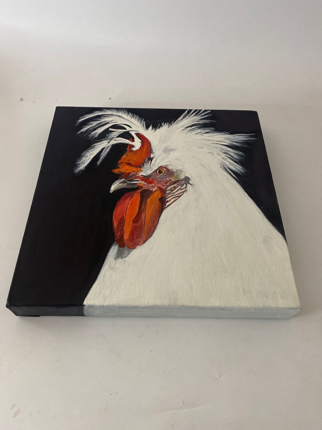 Coq - contemporary oil painting on canvas
