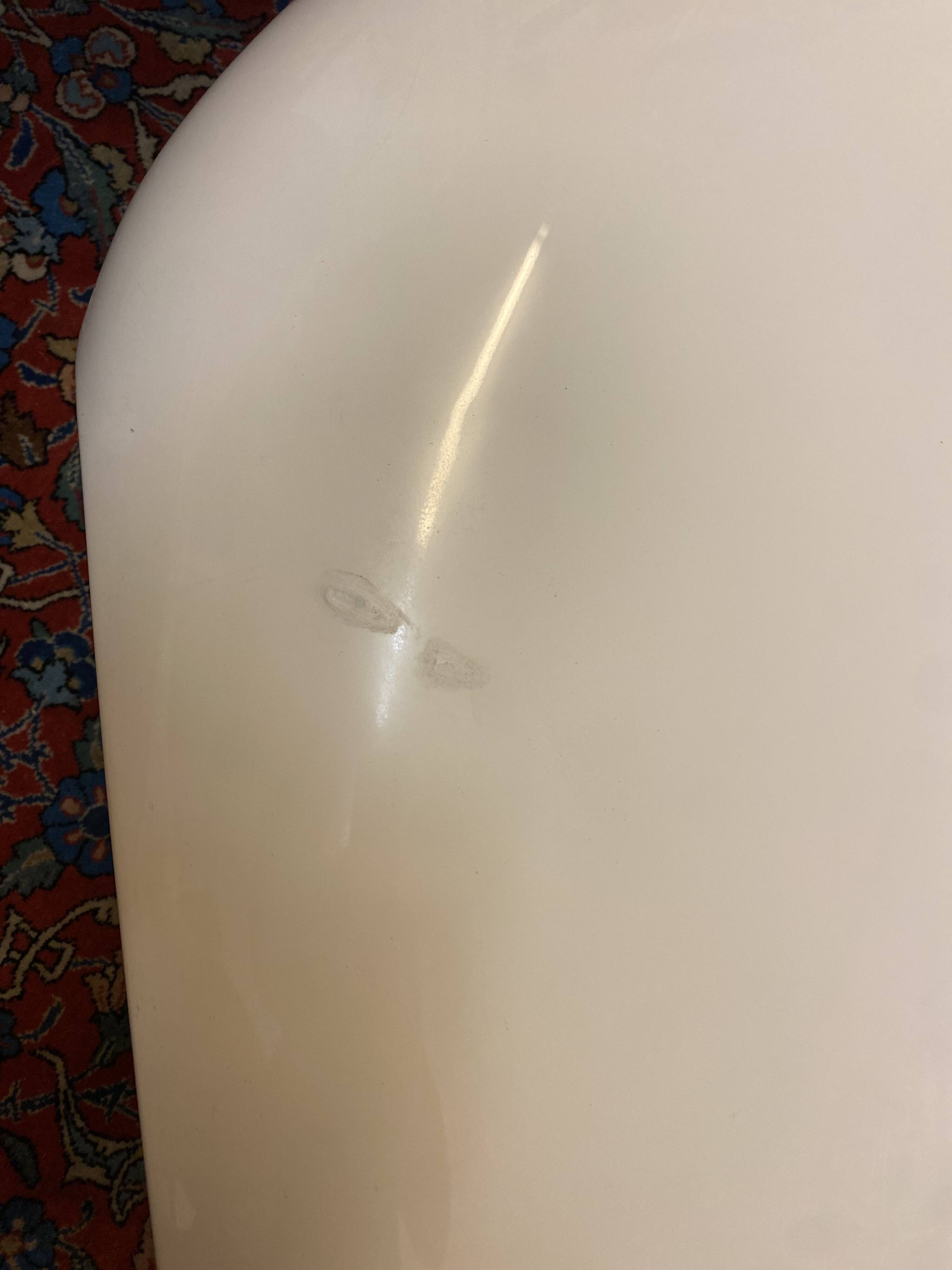 80s fiberglass coffee table