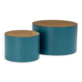 2 metal coffee tables and canning