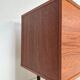 1960s Large Vintage Minimalistic Teak Sideboard with Metal Legs