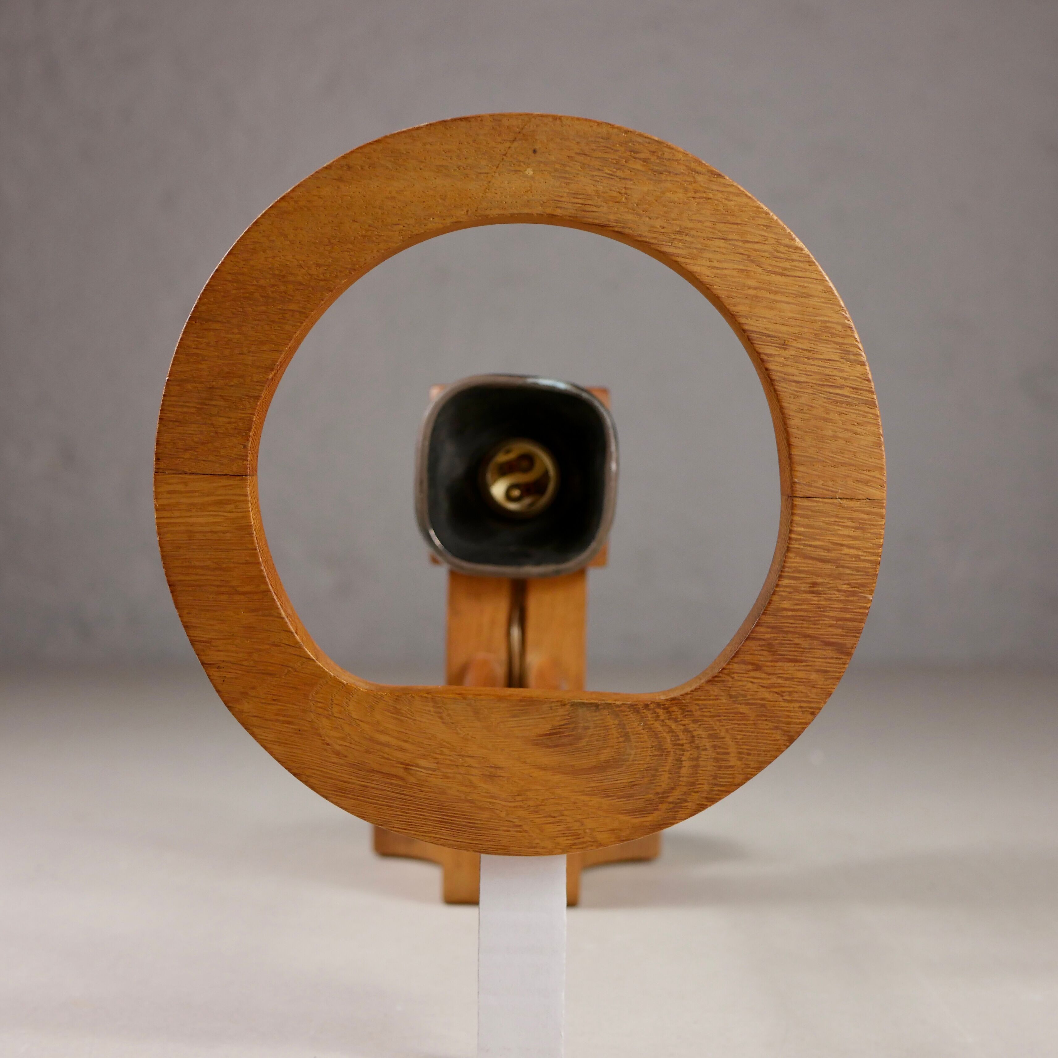 Wall lamp in oak and ceramic Guillerme and Chambron