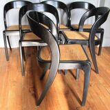 Set of six Baumann Gondoles canchairs