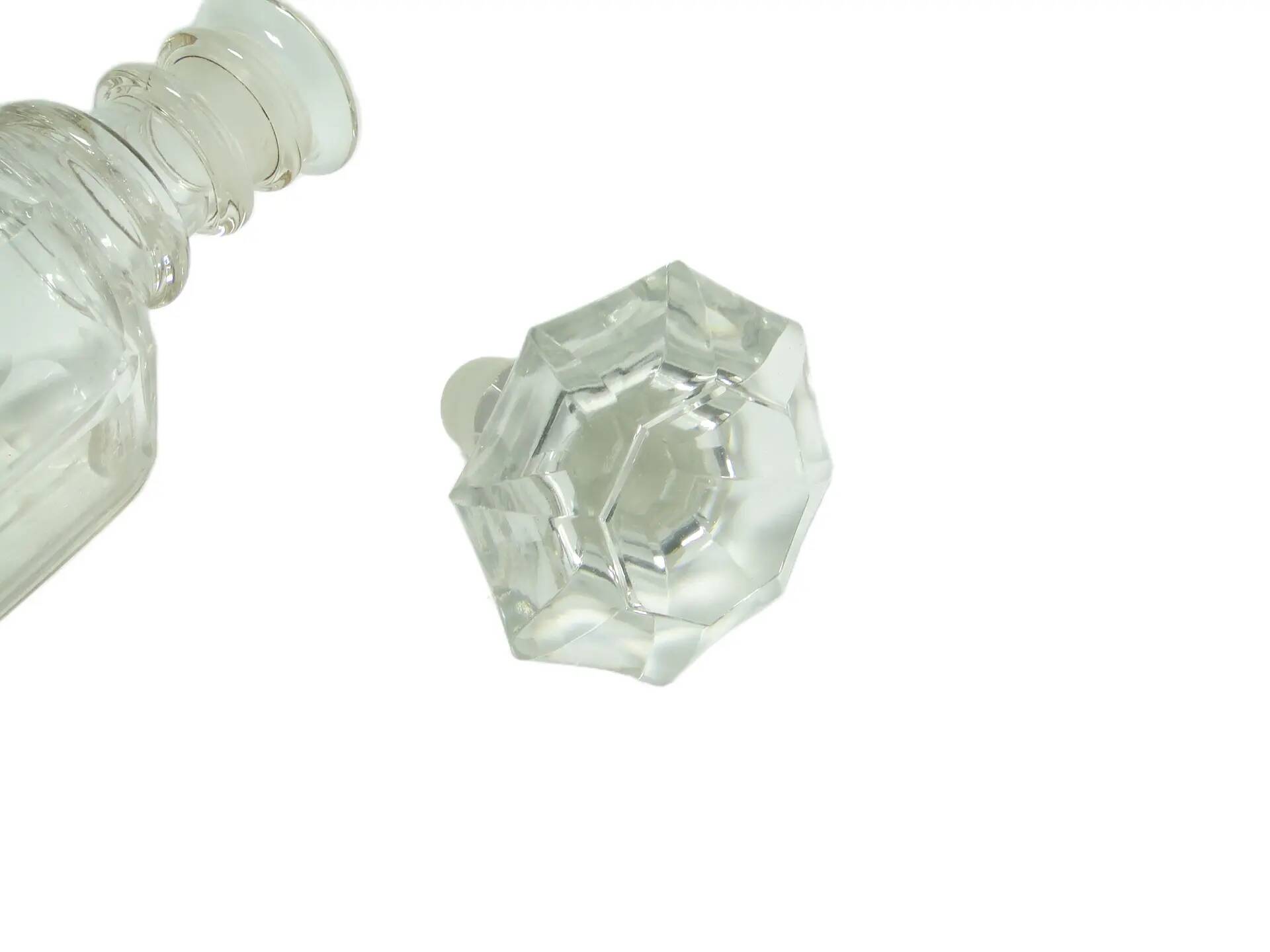 Carafe Biedermeier, cristal, France, 19e siècle