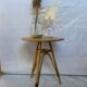 Rattan and formica table