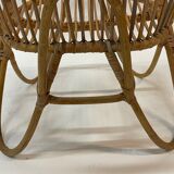 Vintage rattan chair by Dirk van Sliedregt Rohe Noordwolde 1960 from the Netherlands