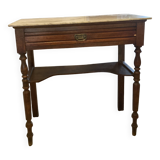 Antique secretary desk with marble top