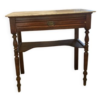 Antique secretary desk with marble top