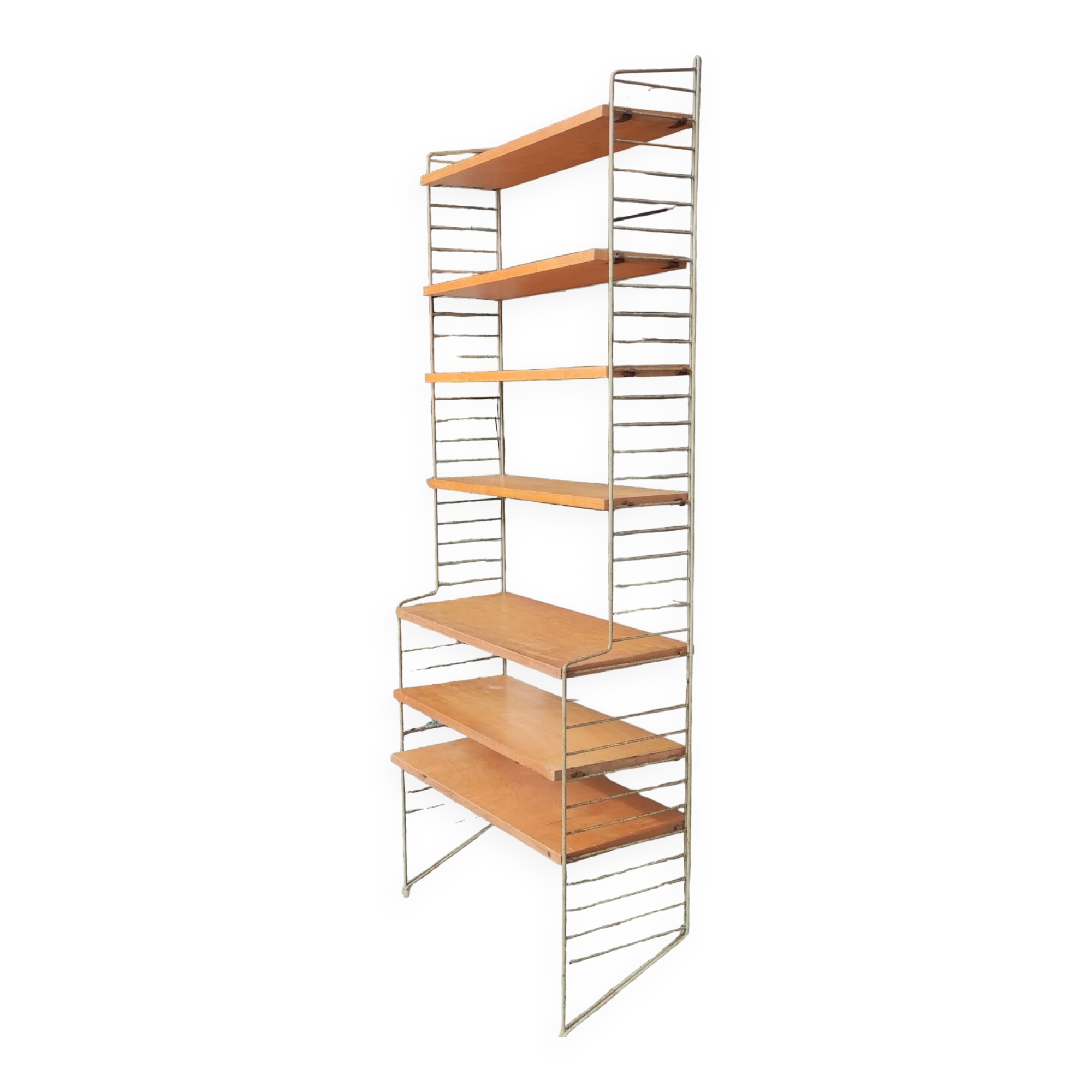 Large Nisse Strinning String Shelf Scandinavian design 1950s/1960s