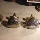 4 coat hooks in stainless steel seventies period