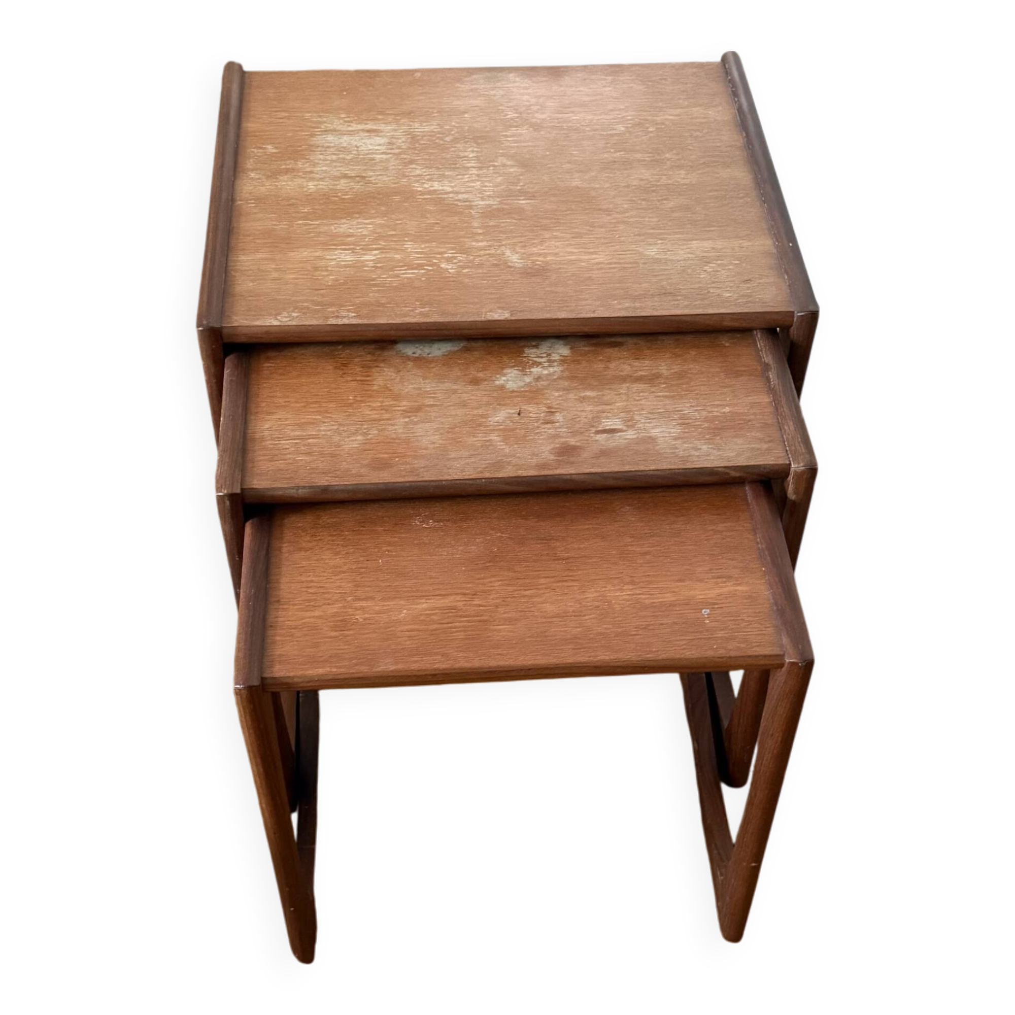 Set of 3 Scandinavian nesting tables from the 60s