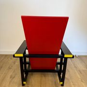 Red and Blue Chair in the Style of Gerrit Rietveld – De Stijl Movement