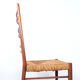Teak and wicker dining chairs, 1960s