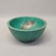 Bowl Wilhelm Kage in ceramic and silver 'A Silver' Gustavsberg Sweden 1950