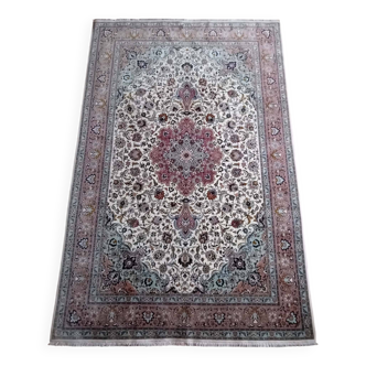 Handmade silk Tabriz Persian carpet 312x205cm
