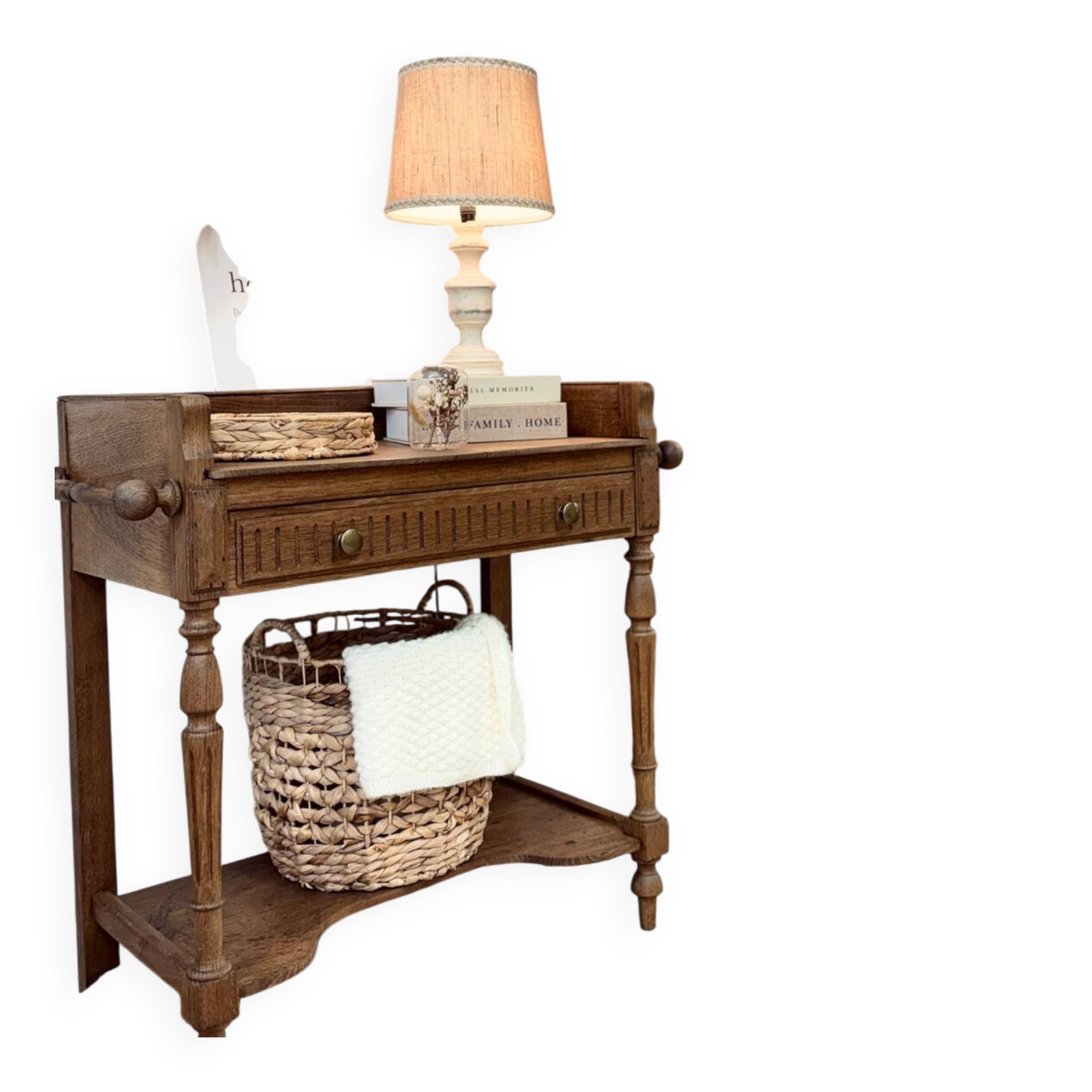 Restored vintage entry console