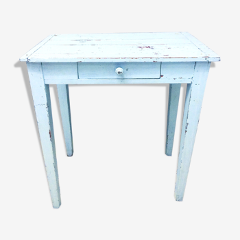 Bureau patine bleu ciel