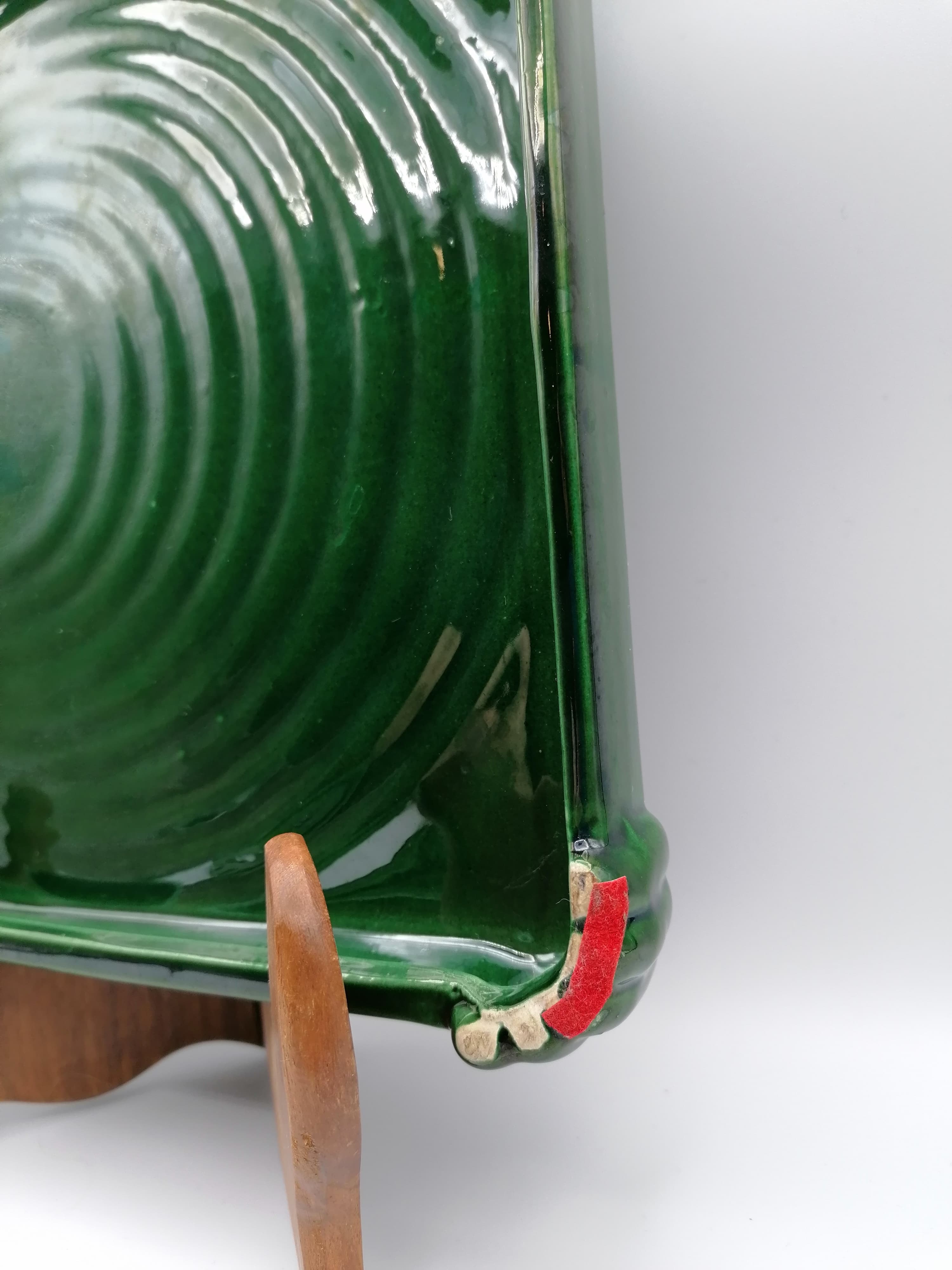 Under the plate and 3 under the bottle