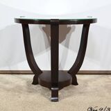 Mahogany pedestal table, Art Deco style – 1959