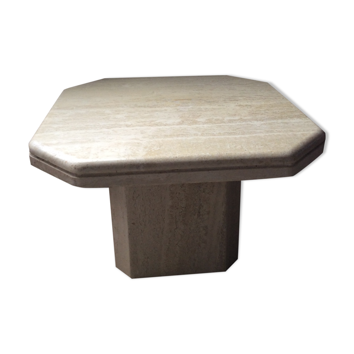 Travertine coffee table from the 70s