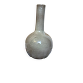 Vase soliflore en grès émaillé signé Jean Dubost, vintage Fr
