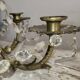 Antique brass and cut crystal chandelier - Empire style - 5 arms - for box