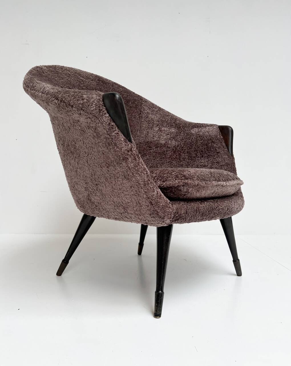 Fauteuil Nanna Ditzel retapissé, années 1950