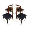 Scandinavian chairs in Rio palissandre lb Kofod Larsen 1960