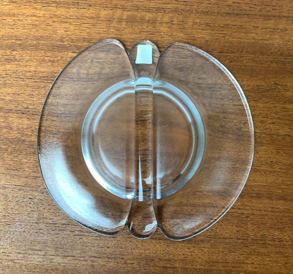 Vintage Danish glass bowl by Holmegaard, 1970s.