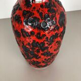 Large Pottery super color Fat Lava Multi-Color 239-41 Vase Scheurich WGP, 1970s